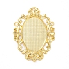 Alloy Pendant Cabochon Settings PALLOY-E577-31G-1