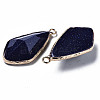 Synthetic Blue Goldstone Charms G-Q998-029B-4