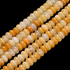 1 Strand Natural Topaz Jade Beads Strands G-PA0002-09-1