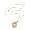 Brass Pendant Necklaces NJEW-B101-04G-03-2