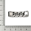 304 Stainless Steel Twisted Chain Connector Charms STAS-Z147-11AS-04-3