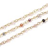 3.28 Feet Natural Mixed Stone Handmade Beaded Chains X-CHC-K008-A05-1