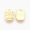 Tibetan Style Alloy Charms TIBEP-Q035-08G-NR-1