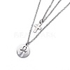 304 Stainless Steel Tiered Necklaces X-NJEW-JN02350-02-3