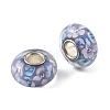 Lampwork & Brass Core European Beads LAMP-P019-01P-28-2