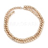 Baking Paint Electroplated Synthetic Non-magnetic Hematite Beads Strands G-H072-A01-01C-2