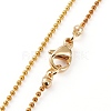 Golden Plated Brass Initial Pendant Necklaces NJEW-JN03299-03-2