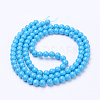 Painted Glass Bead Strands X-DGLA-S071-8mm-12-3