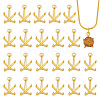 24Pcs Brass Charms Cabochon Settings KK-PH0014-17C-1