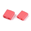 2-Hole Baking Paint Glass Seed Beads SEED-S023-17C-18-2