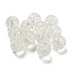 Transparent Spray Painting Crackle Glass Beads GLAA-L046-01B-22-1