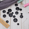 Gorgecraft 40Pcs 4 Style Flat Round 2-hole Basic Sewing Button FIND-GF0004-85A-4