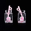 Imitation Drink Resin Pendants LS-CRES-S359-32L-2