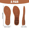 Anti Skid Synthetic Rubber Shoes Bottom Heel Sole AJEW-WH0816-078-2