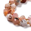 Natural Cherry Blossom Agate Beads Strands G-L579-03-2