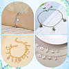 40Pcs 2 Colors Iron Cable Chain Bracelets IFIN-ME0001-12-5