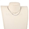 304 Stainless Steel Cobs Chain Necklaces NJEW-JN02982-01-4