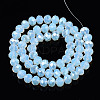 Electroplate Glass Beads Strands X-EGLA-A034-J8mm-A10-4