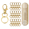 25Pcs Alloy Split Key Rings PALLOY-CJ0002-69-1