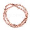 Baking Paint Electroplated Synthetic Non-magnetic Hematite Beads Strands G-H072-A01-01H-2