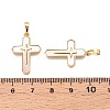 Brass & Shell Pendants KK-N254-209G-3