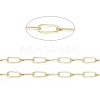 Ion Plating(IP) 304 Stainless Steel Paperclip Chains CHS-F010-01H-G-1