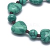 Synthetic Turquoise Braided Bead Bracelets BJEW-K212-D-3