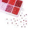 1 Box 8/0 Glass Seed Beads Round  Loose Spacer Beads SEED-X0050-3mm-07-4