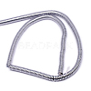 Electroplate Non-magnetic Synthetic Hematite Beads Strands G-J164A-3mm-04-3