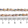 Transparent Electroplate Glass Beads Strands EGLA-H107-02A-AB02-2