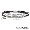 DON'T LET THE HARD DAYS WIN 304 Stainless Steel Charm Motivational Quote Bracelets KL3907-2-5