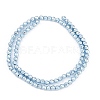 Baking Paint Electroplated Synthetic Non-magnetic Hematite Beads Strands G-H072-A01-01-3