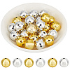 40pc 2 colors Plated Acrylic Beads PACR-SC0001-04-1