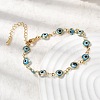 Brass Link Bracelest for Women BJEW-K298-02G-2
