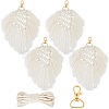 DIY Handmade Woven Cotton Bohemian Style Keychain Making Kits DIY-SC0028-16-1