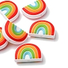 6Pcs Food Grade Eco-Friendly Silicone Focal Beads SIL-YW0001-04F-3