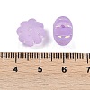 Frosted Transparent Acrylic Beads OACR-P029-03B-04-3