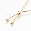 Adjustable Brass Bolo Bracelets BJEW-P218-05G-2