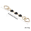 Alloy Enamel Heart Link Bag Chain FIND-YW00003-01-3