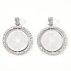 Alloy Pendant Cabochon Settings PALLOY-S107-005P-RS-1