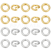 60Pcs 2 Colors Brass Open Jump Rings KK-BC0015-81-1