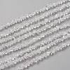 Transparent Solid Color Glass Beads Strands GLAA-L031-01-B01-1