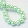 Baking Paint Pearlized Glass Pearl Round Bead Strands HY-Q003-4mm-04-3
