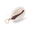 Natural Cowrie Shell Dyed Pendants X-PALLOY-JF01206-5