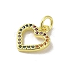 Real 18K Gold Plated Brass Pave Cubic Zirconia Pendants KK-M283-08B-02-2