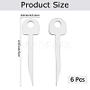 6Pcs 201 Stainless Steel Padlock Bypass Tools TOOL-CN0001-06-2