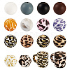 80Pcs Food Grade Eco-Friendly Silicone Focal Beads SIL-TA0002-66-3