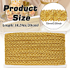 Polyester Braided Metallic Lace Trim SRIB-WH0011-180B-01-2