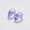 Transparent Spray Painted Glass Charms GLAA-R211-03-B08-2