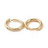 Brass Huggie Hoop Earrings KK-D063-04G-2